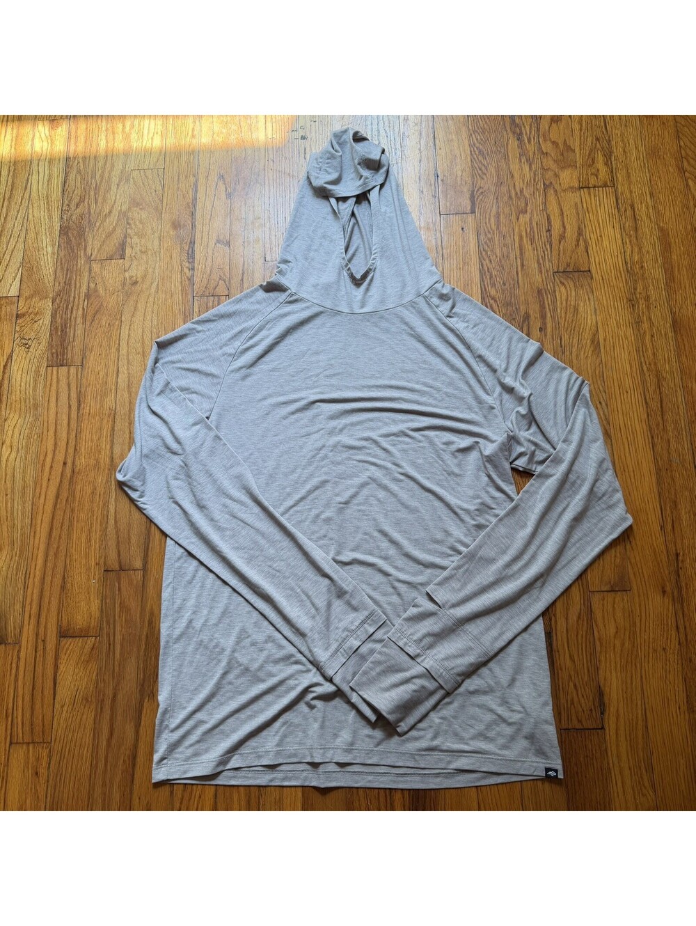 Path Projects Pyrenees Hoodie Mens Large Gray Light Lightweight Running Tencel